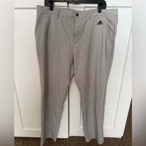 Adidas Golf Slacks, light gray. 38/32